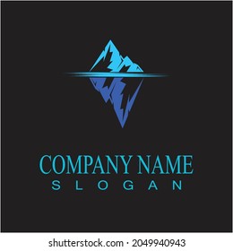 Ice berg Logo Template vector symbol nature