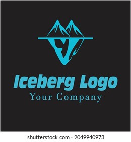 Ice berg Logo Template vector symbol nature