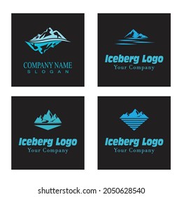 Ice berg Logo Template vector symbol nature