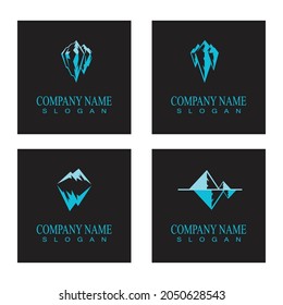 Ice berg Logo Template vector symbol nature
