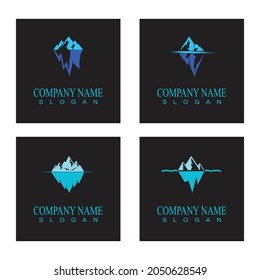 Ice berg Logo Template vector symbol nature