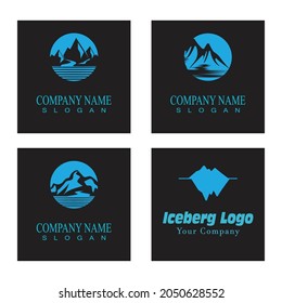 Ice berg Logo Template vector symbol nature