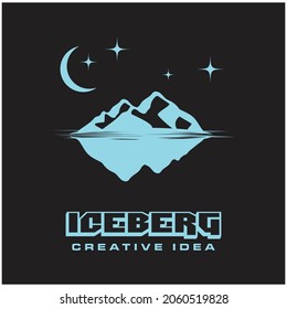 Ice berg Logo Template vector symbol nature