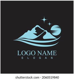 Ice berg Logo Template vector symbol nature