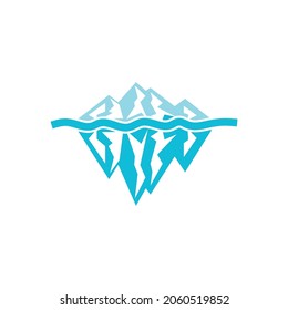 Ice berg Logo Template vector symbol nature