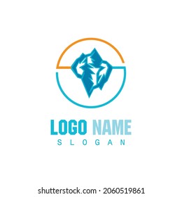 Ice berg Logo Template vector symbol nature