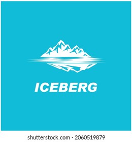 Vorlage für Eis-berg-Logo, Vektorsymbol