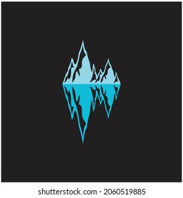 Ice berg Logo Template vector symbol nature