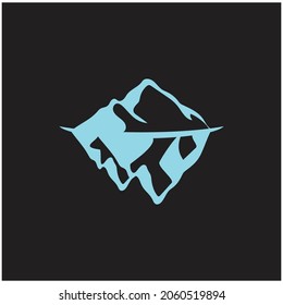 Ice berg Logo Template vector symbol nature