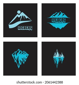 Ice berg Logo Template vector symbol nature