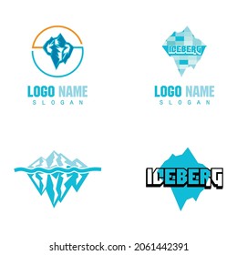 Ice berg Logo Template vector symbol nature