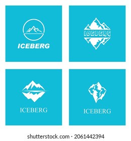 Ice berg Logo Template vector symbol nature