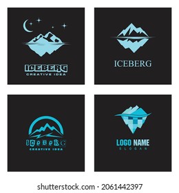 Ice berg Logo Template vector symbol nature