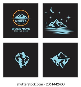 Ice berg Logo Template vector symbol nature