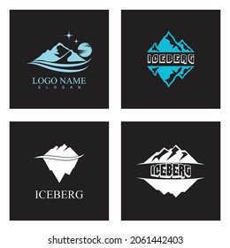 Ice berg Logo Template vector symbol nature