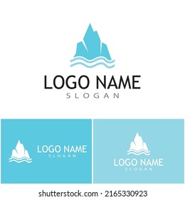 Ice berg Logo Template vector symbol
