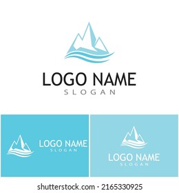 Ice berg Logo Template vector symbol