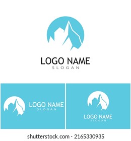Ice berg Logo Template vector symbol