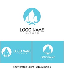 Ice berg Logo Template vector symbol