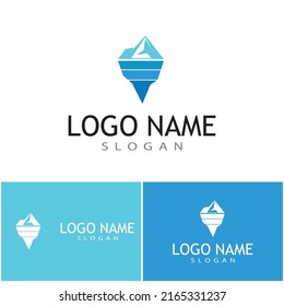 Ice berg Logo Template vector symbol