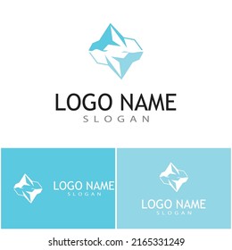 Ice berg Logo Template vector symbol
