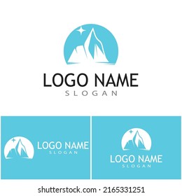 Ice berg Logo Template vector symbol