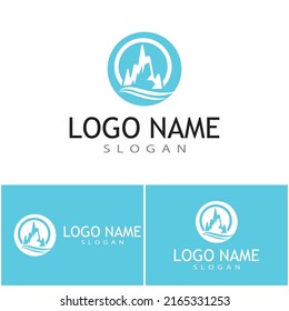 Ice berg Logo Template vector symbol