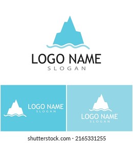 Ice berg Logo Template vector symbol