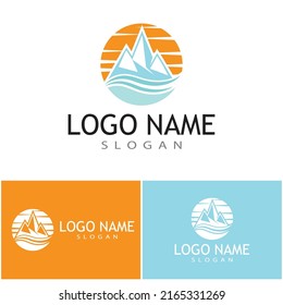 Ice berg Logo Template vector symbol