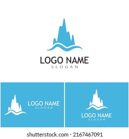 Ice berg Logo Template vector symbol nature