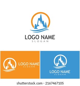 Ice berg Logo Template vector symbol nature