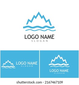 Ice berg Logo Template vector symbol nature