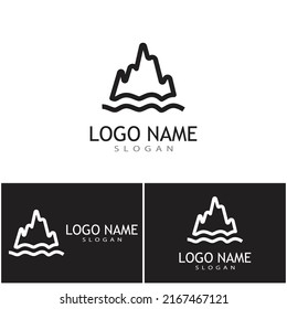 Ice berg Logo Template vector symbol nature