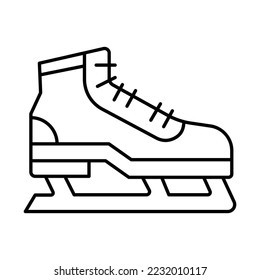 Ice blading Vector Icon fully editable
