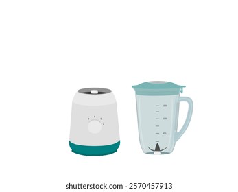 Ice blender on white background.