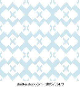 Ice Blue Argyle, forma diamantífera fondo de patrón sin fisuras adecuado para moda textil, ropa de cama, gráficos