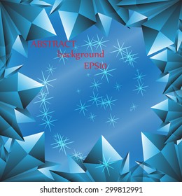 ice blue background design vector