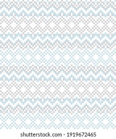 Ice Blue Christmas fair isle pattern background for fashion textiles, knitwear and graphics