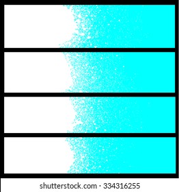 ice blue graffiti effect winter banner background