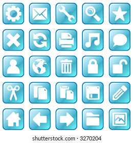 Ice blue icons