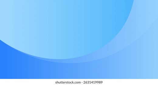 Ice blue two tone gradient abstract curved background 