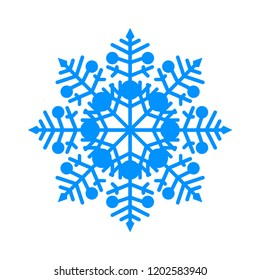 Ice blue winter. Vector Snowflake element. Pattern.