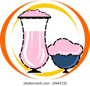  ice crÃ?Â¨me in bowls	