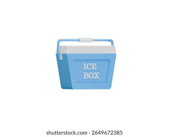 ice box icon 3d illustration render