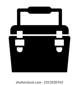 Ice Box Vector Glyph Icon For Personal And Commercial Use.
