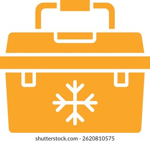 Ice Box vector icon. Can be used for printing, mobile and web applications.