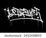 ICE BREAKER word graffiti tag style