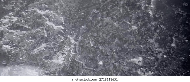 Ice breaking is the sign of weather changing from freezing cold to warmer. Ice surface on the river with daylight in winter. 