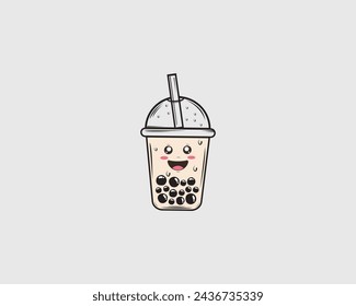 Ice Bubble Tea Boba Cute Design