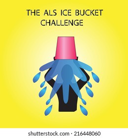   Ice Bucket Challenge concept Vector   